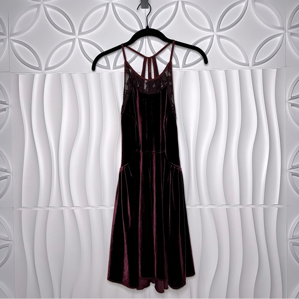 Free People Velour Lace Tank Dress